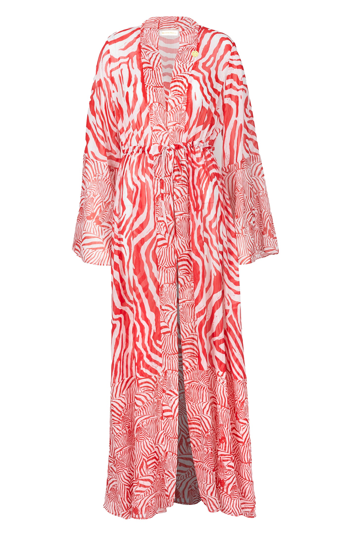 GOWN SAFARI ZEBRA RED