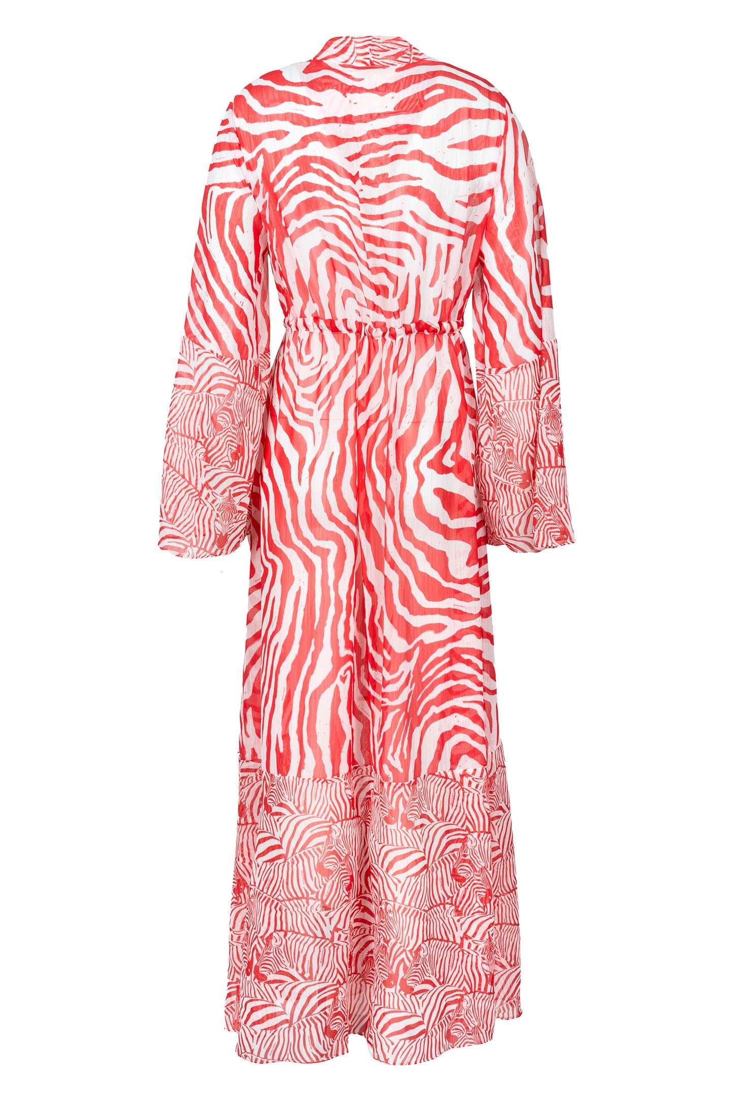 GOWN SAFARI ZEBRA RED