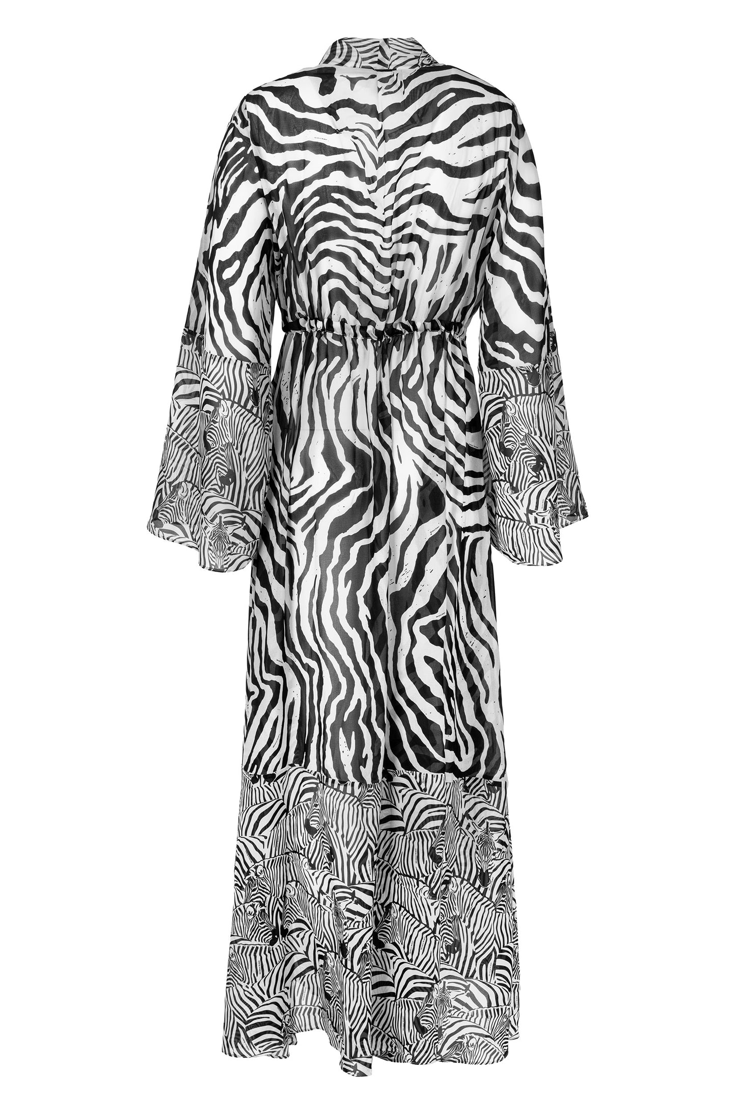 GOWN SAFARI ZEBRA WHITE